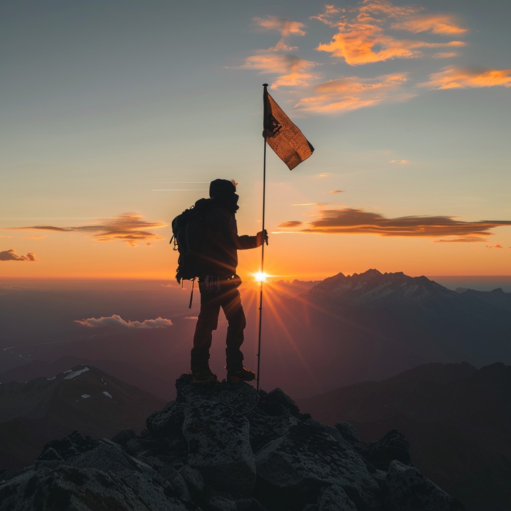 Free Summit at Sunset Image - Summit, Sunset, Adventurer | Download at ...