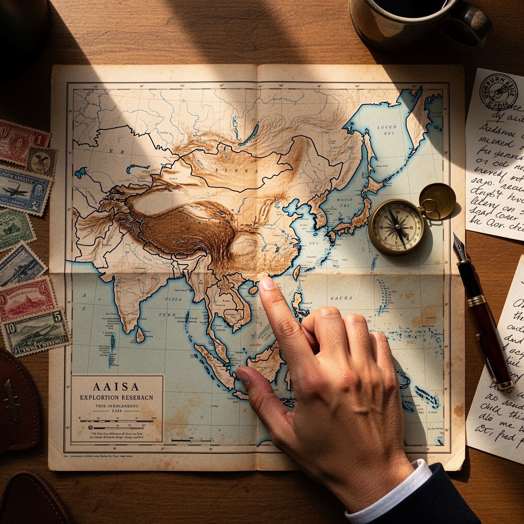 Free Planning Asian Journey Image - Map, Asia, Travel | Download at ...