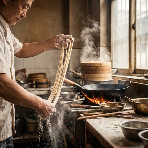 Noodle Making Rustic Free Traditional Noodle Craftsmanship Image - Chef, Noodles, Chinese ...