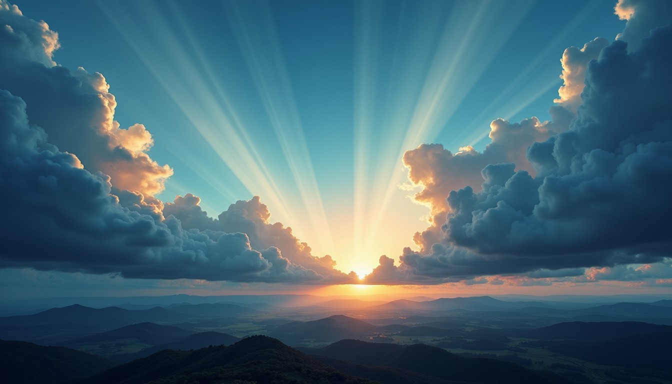 Free Light Breaks Through Image - Sunset, Sunrise, Rays | Download at ...