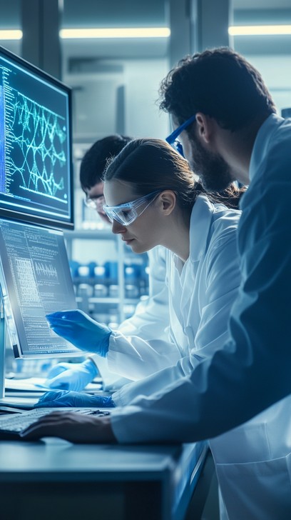 Free Scientists analyzing data Image - Science, Laboratory, Technology ...