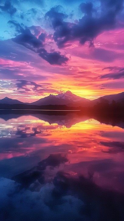 Free Vivid Sunset Reflection Image - Sunset, Reflection, Lake ...