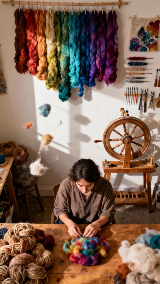 Free Colorful Fiber Art Image - Wool, Yarn, Fiber | Download at StockCake
