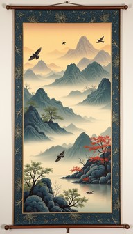 Free Misty Mountain Scroll Image - Mountains, Scroll, Traditional ...
