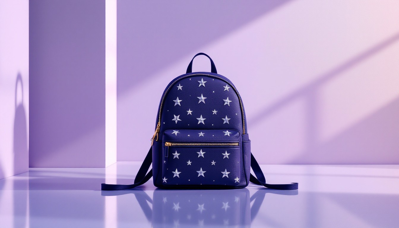 Star Spring Backpack Free Starry Navy Backpack Image - Backpack, Navy, Stars | Download at ...