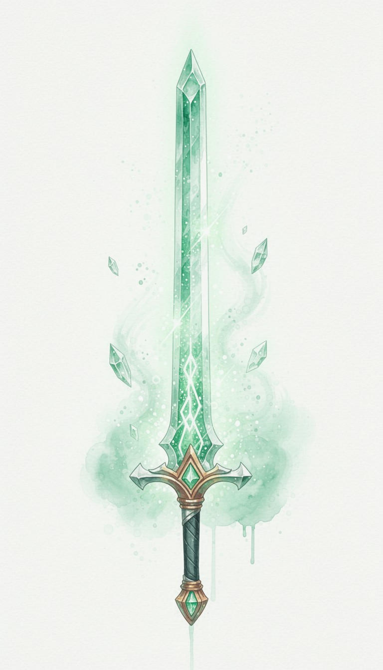 Free Emerald Crystal Sword Image - Sword, Emerald, Crystal | Download ...