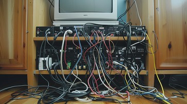 Free Tangled Electronic Mess Image - Electronics, Cables, Clutter ...