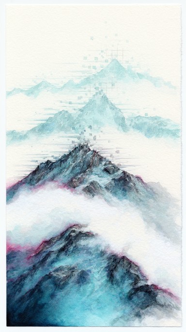 Download Misty Pixel Peaks Stock Images for Free | StockCake
