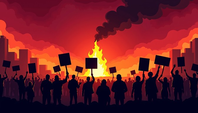 Free Fiery Protest Art Image - Protest, Illustration, Fiery | Download ...