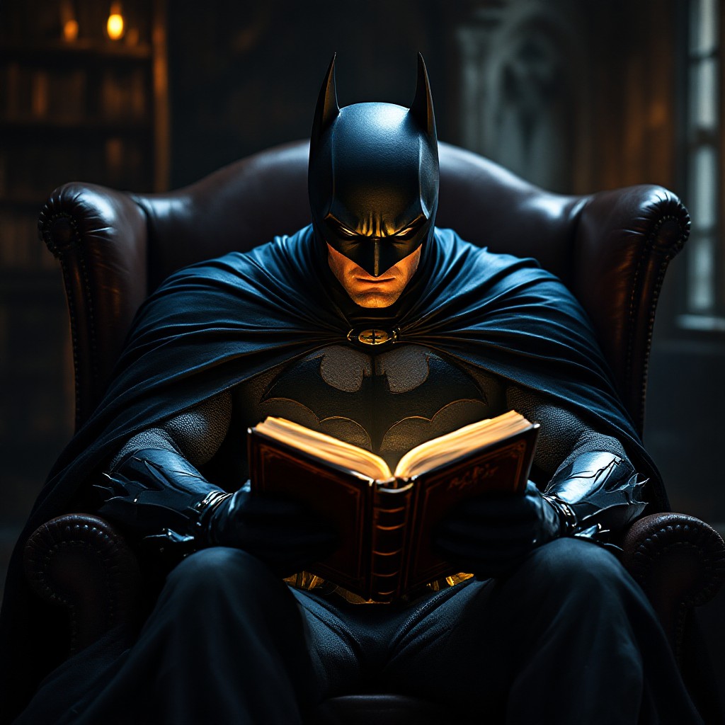 Free Dark Knight Reads Image - Batman, Reading, Gothic | Download at ...