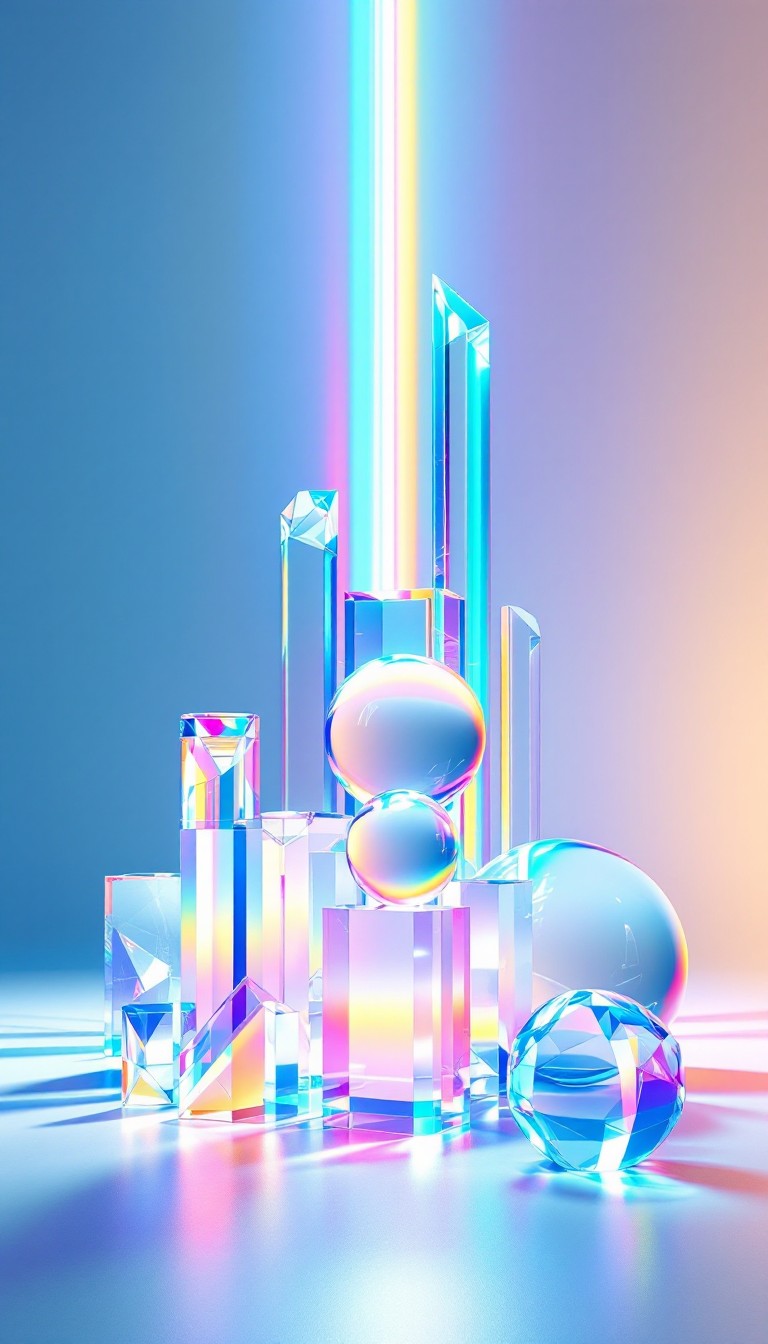 Ruby Crystal Tower Free Rainbow Crystal Tower Photo - Prism, Refraction, Crystal ...