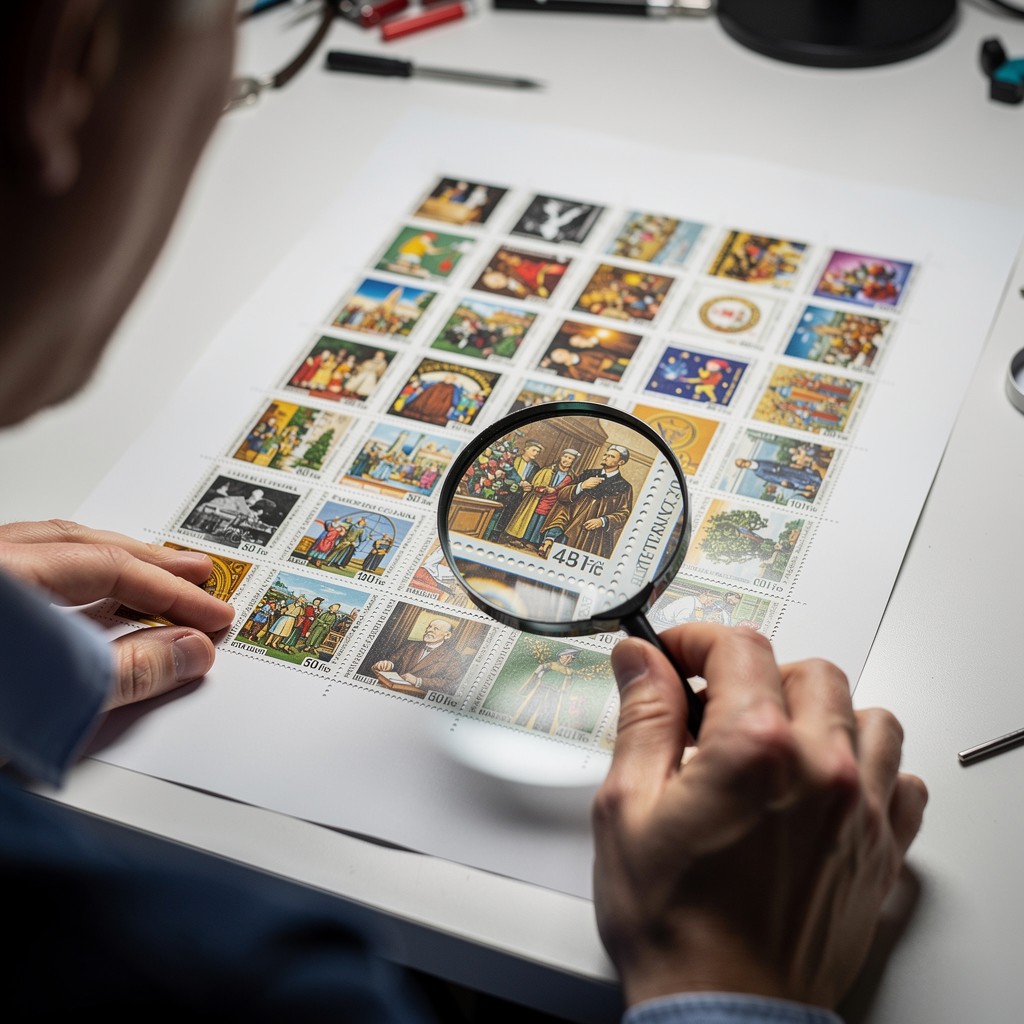 Free Examining Colorful Stamps Image - Philately, Stamps, Collecting ...