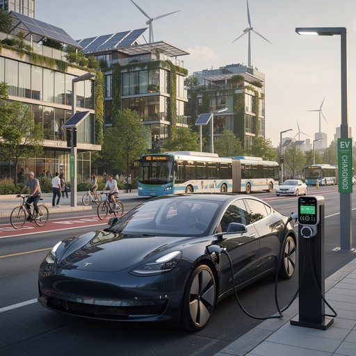 Free Sustainable City Transportation Image - Electric, Vehicle, Car ...