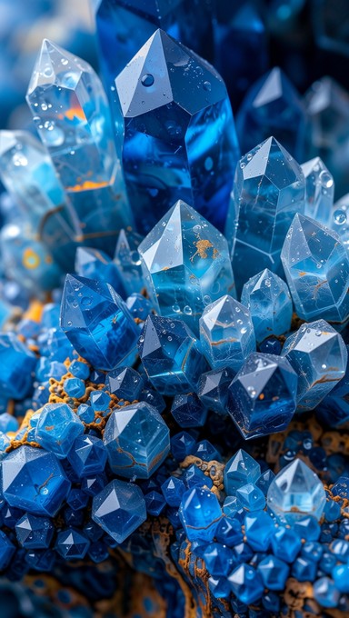 Free Radiant Crystal Formation Image - Crystal, Symmetry, Blue ...