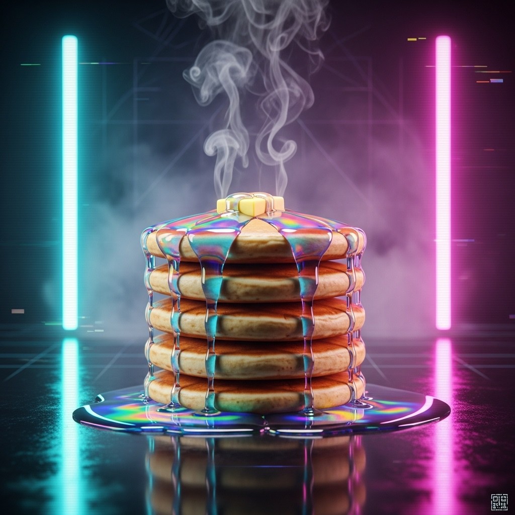 Free Cyberpunk Breakfast Stack Photo - Pancakes, Breakfast, Syrup ...