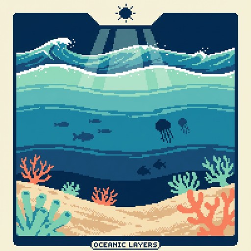 Free Blue Ocean Layers Image - Pixel, Ocean, Underwater | Download at ...