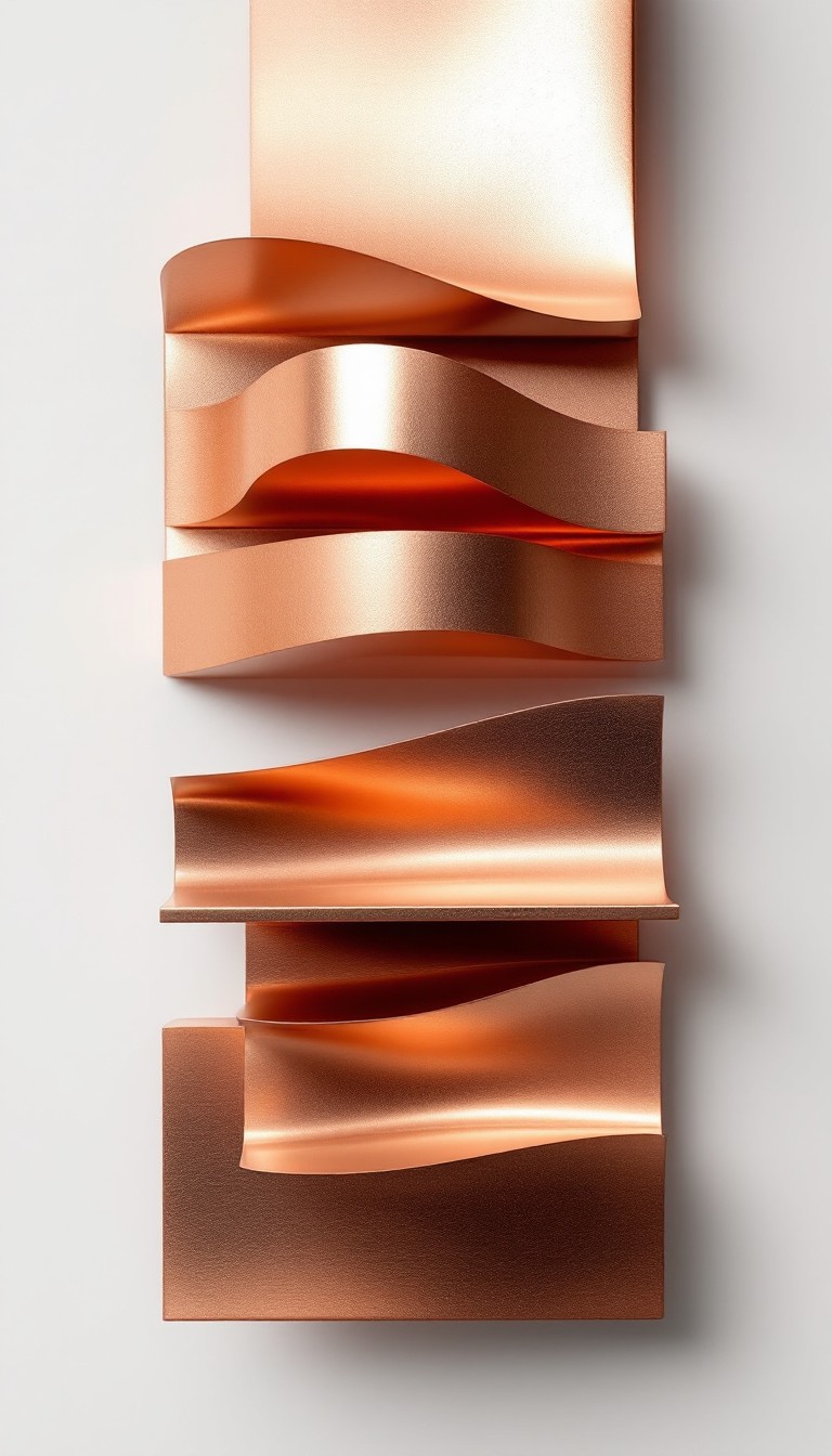 Free Flowing Copper Waves Image - Copper, Metallic, Curves | Download ...