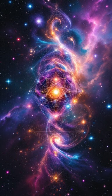 Geometric Patterns In Space Free Cosmic Geometry Explosion Image - Cosmic, Geometry, Sacred ...