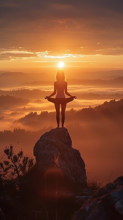 Free Sunrise Yoga Pose Image - Sunrise, Yoga, Silhouette | Download at ...