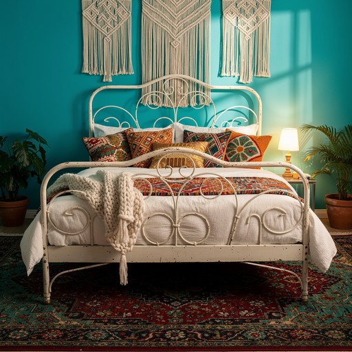 Free Turquoise Bohemian Retreat Image - Bedroom, Boho, Bohemian ...