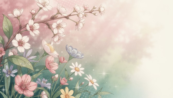 Old Anime Spring Roses Free Anime Spring Garden Image - Anime, Manga, Illustration | Download ...