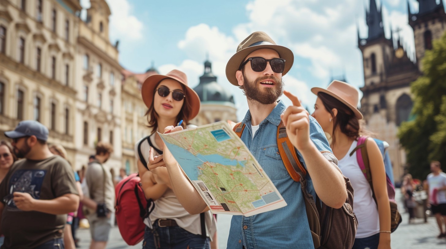 Free Tourists Enjoying Exploration Image - Tourism, Travel, Map ...