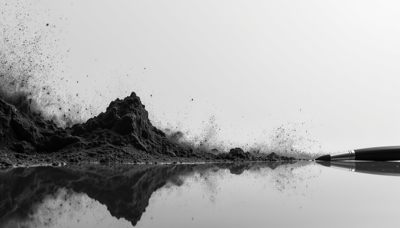 Free Ink meets reflection Image - Minimal, Monochrome, Reflection ...