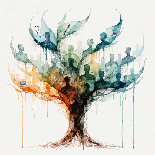Trunk Job Color Free Careers Growing Together Image - Watercolor, Careers, Professions ...