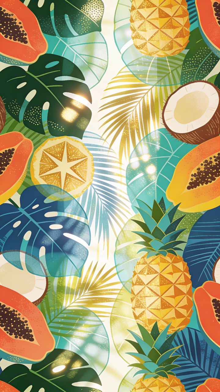 Tropical Pattern Design Free Tropical Pattern Design Image - Tropical, Botanical, Pattern ...