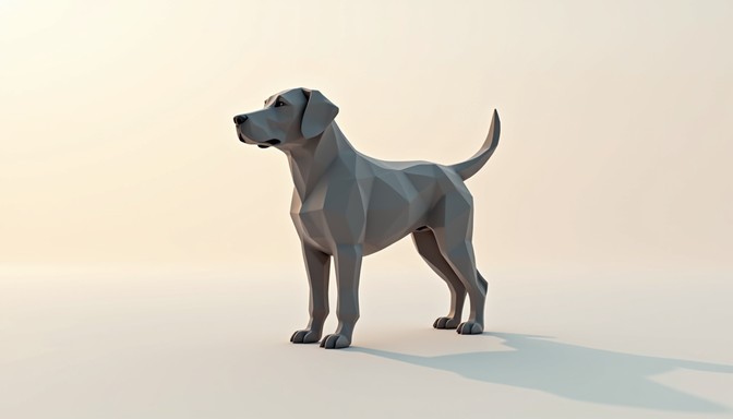 Free Geometric Puppy Silhouette Image - Puppy, Geometric, 3d | Download ...