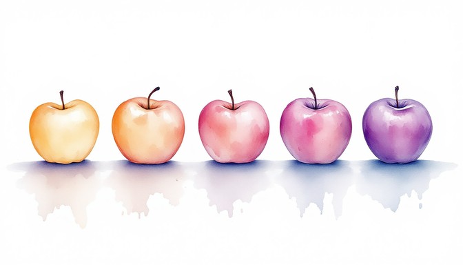 Free Gradient Apple Spectrum Image - Watercolor, Apples, Gradient ...