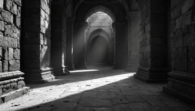 Free Ancient Light Corridor Image - Architecture, Gothic, Stone ...