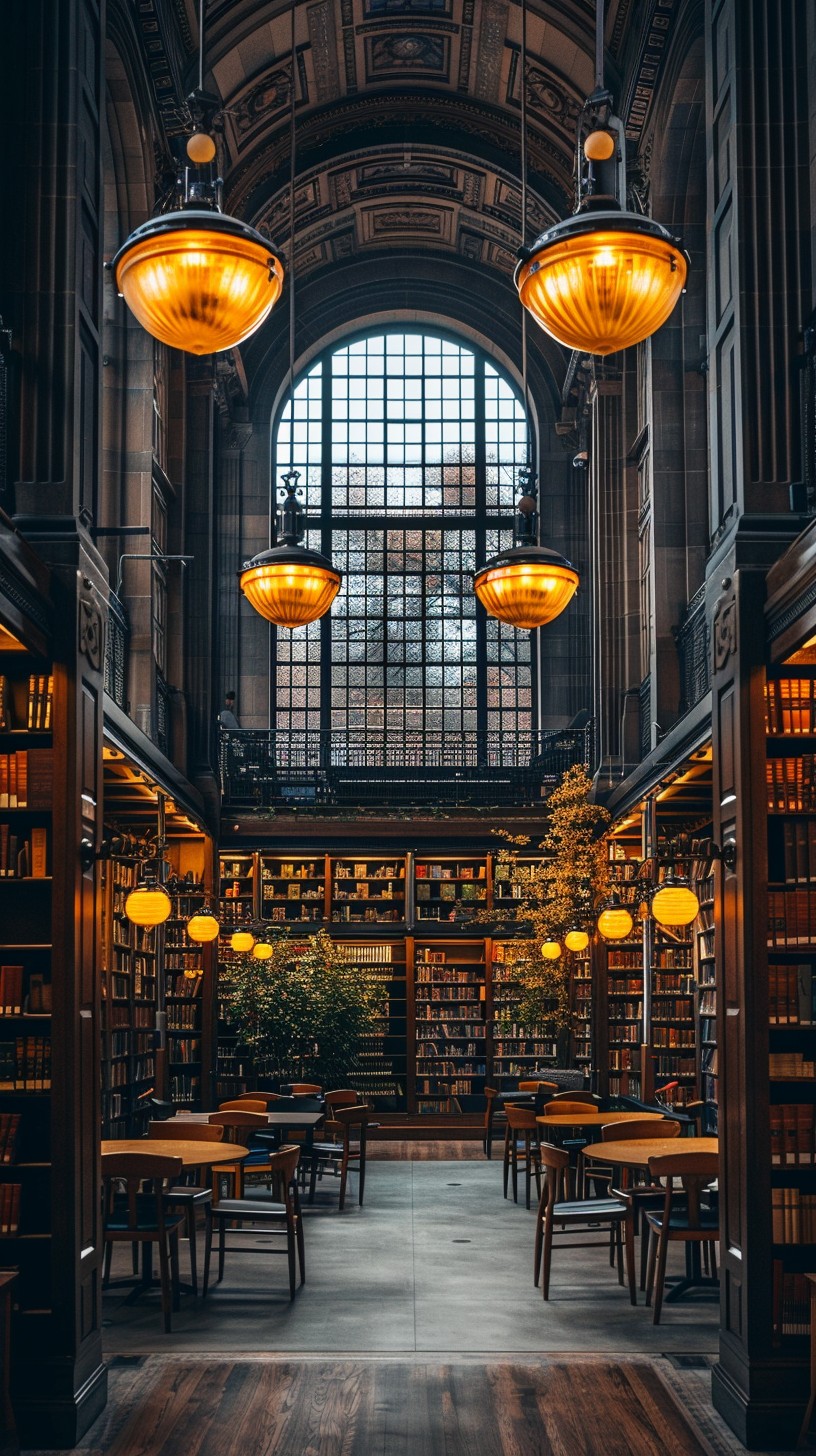 Free Elegant Library Interior Image - Library, Architecture, Books ...