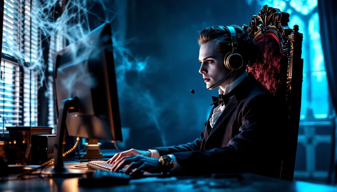Goth Operator Free Gothic Office Night Image - Gothic, Victorian, Nightshift ...