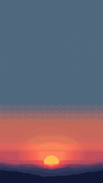 Free Pixel Sun Glow Image - Sun, Pixel, Minimalist | Download at StockCake