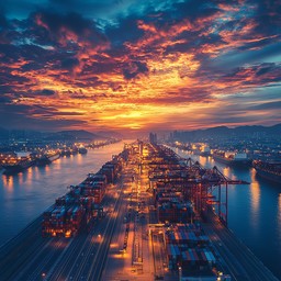 Free Sunset Harbor View Image - Sunset, Harbor, Docks | Download at ...