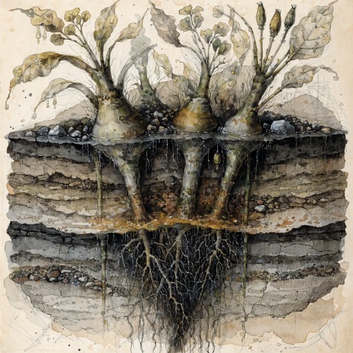 Free Ancient Aquatic Roots Image - Watercolor, Botanical, Illustration ...