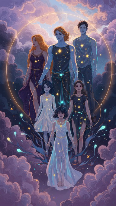Free Ethereal Family Ascension Image - Family, Generations, Cosmic ...