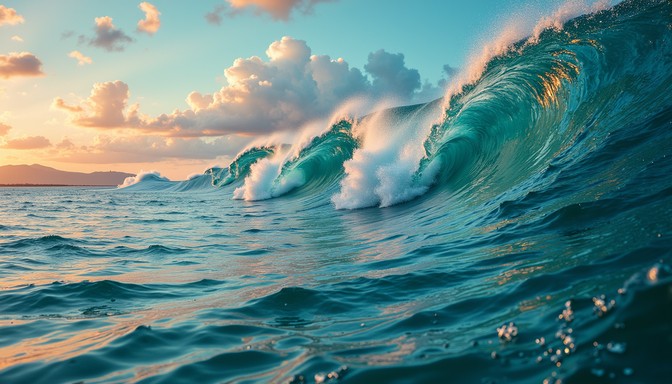Free Turquoise Wave Curling Image - Ocean, Wave, Turquoise | Download ...