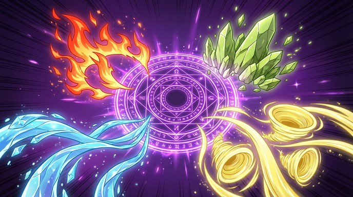 Free Four Elements Unleashed Image - Anime, Manga, Elemental | Download ...