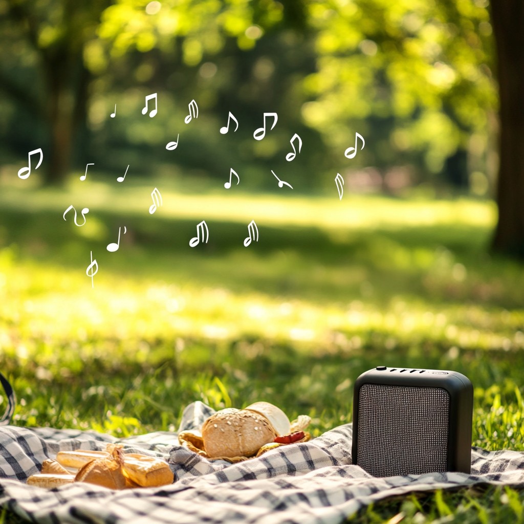 Free Musical Picnic Setup Image - Picnic, Music, Speaker | Download at ...