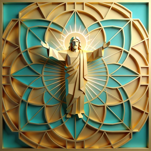 Jesus Geometric Free Calacoaya Christian Center Stock AI Images | StockCake