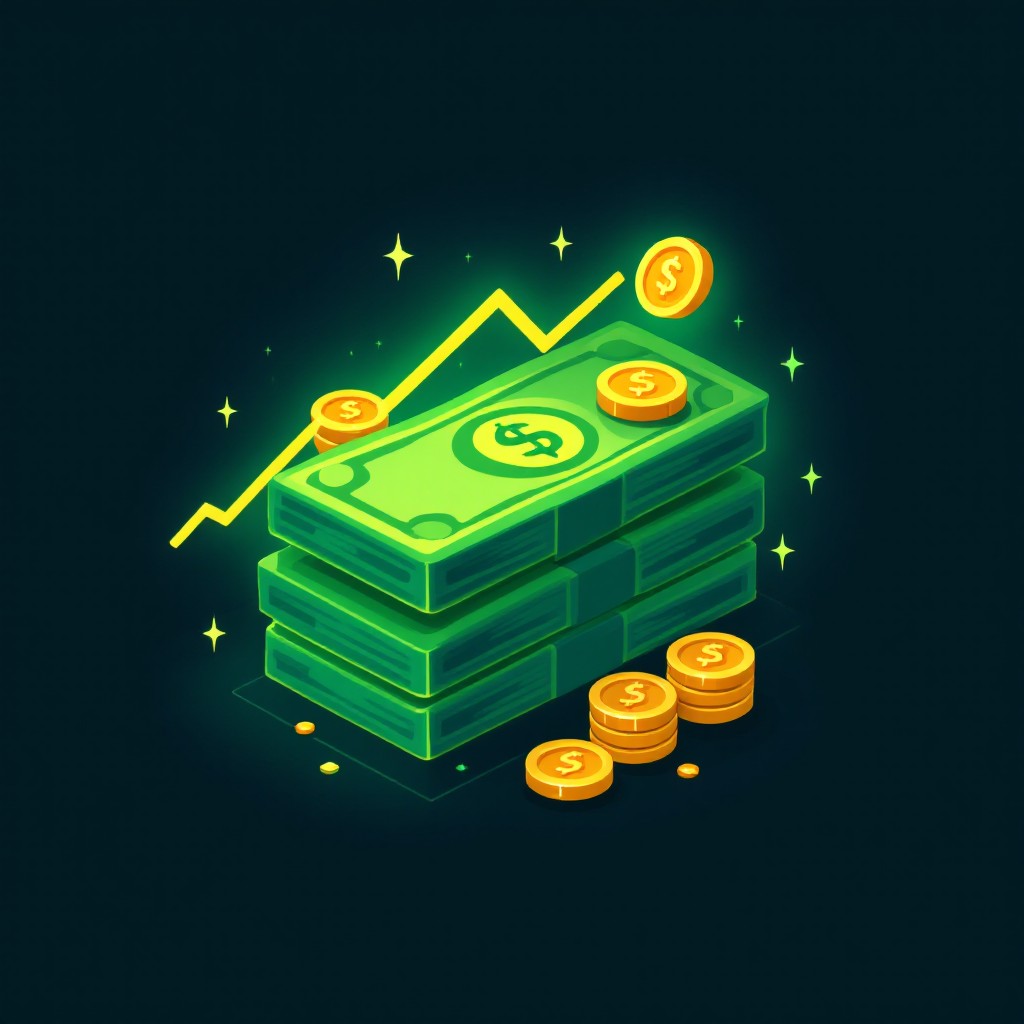 Free Glowing Money Stack Image - Money, Wealth, Profit | Download at ...
