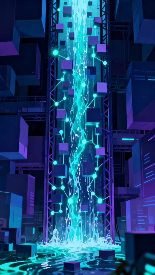 Free Magic Digital Waterfall Image - Waterfall, Digital, Magic ...