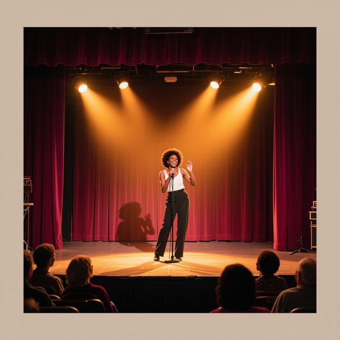 Stage Performance Confidence Free Spotlight Courage Shines Image - Performance, Talent, Stage ...