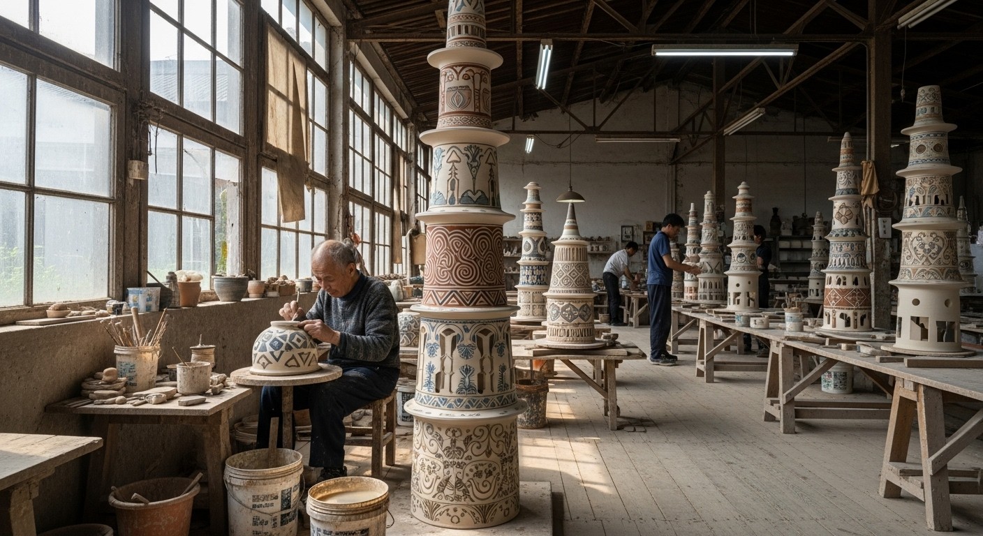 Free Artisanal Clay Columns Image - Pottery, Ceramics, Workshop ...