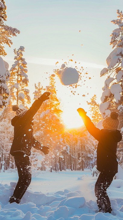 Free Winter Fun Time Image - Winter, Snow, Play | Download at StockCake