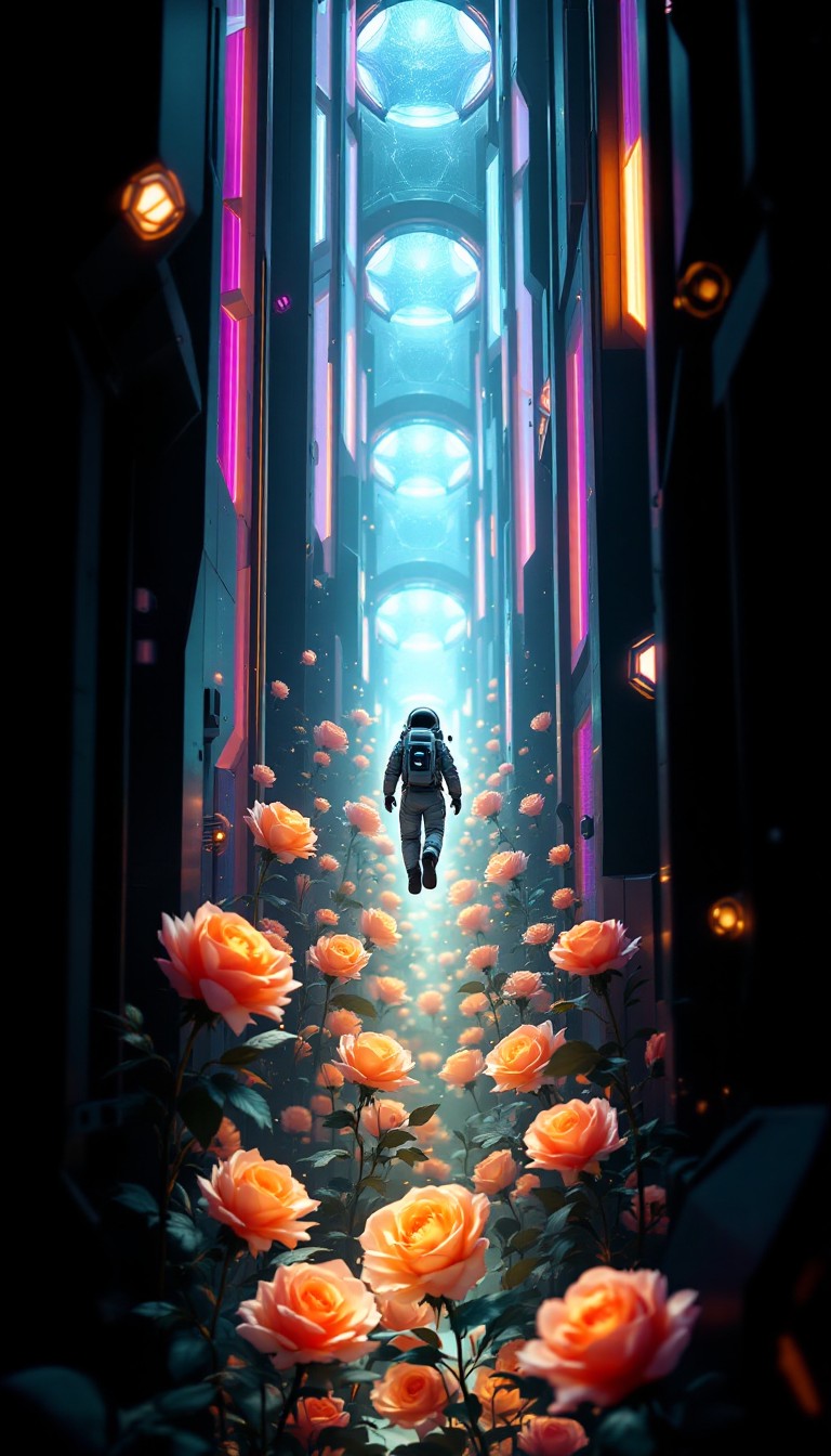 Free Cosmic Rose Ascension Image - Astronaut, Space, Roses | Download ...
