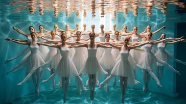 Free Underwater Ballet Ensemble Image - Underwater, Ballet, Dancers ...