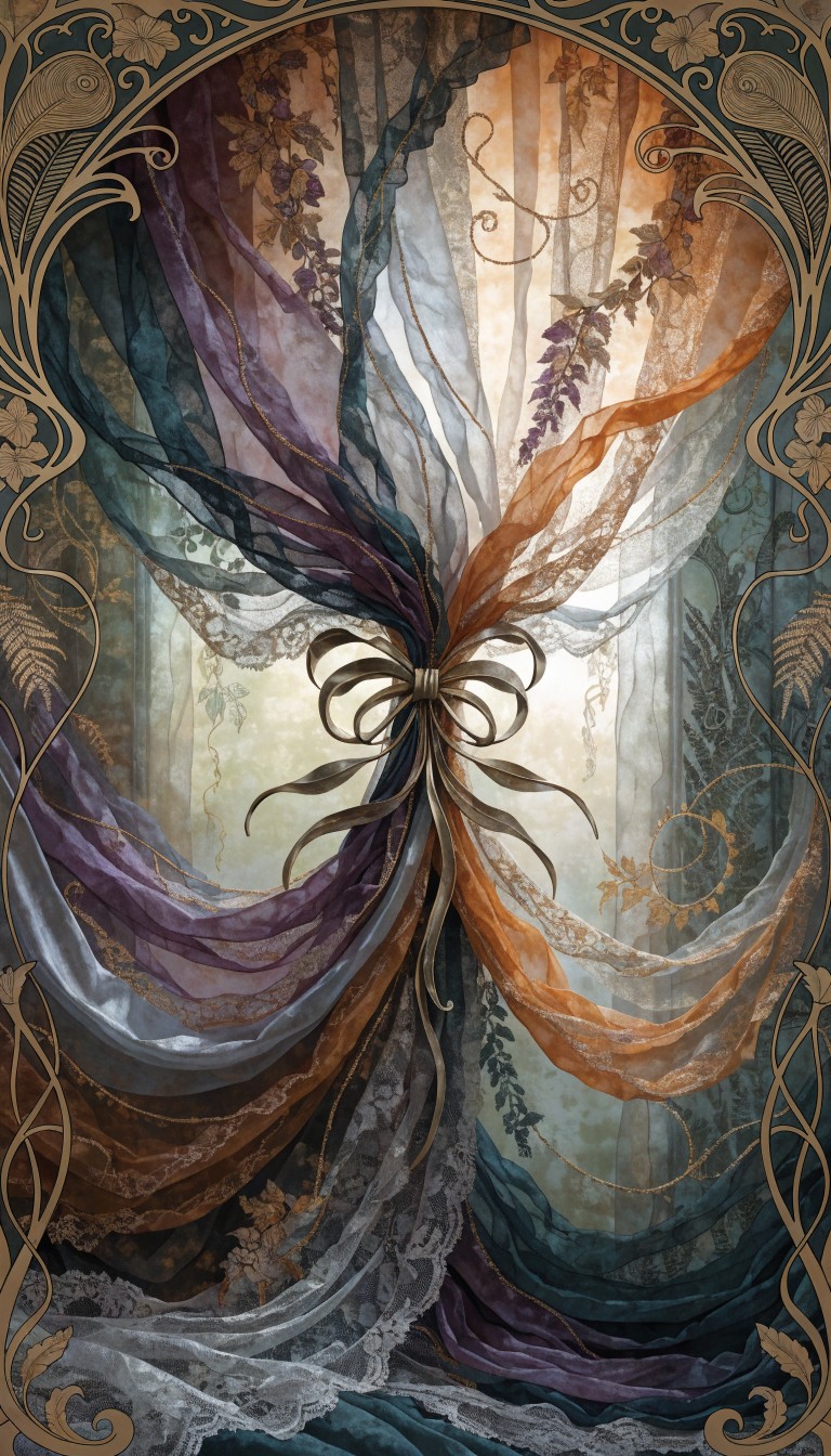 Natural Drapery Free Elegant Botanical Drapery Image - Curtain, Drapery, Elegant ...